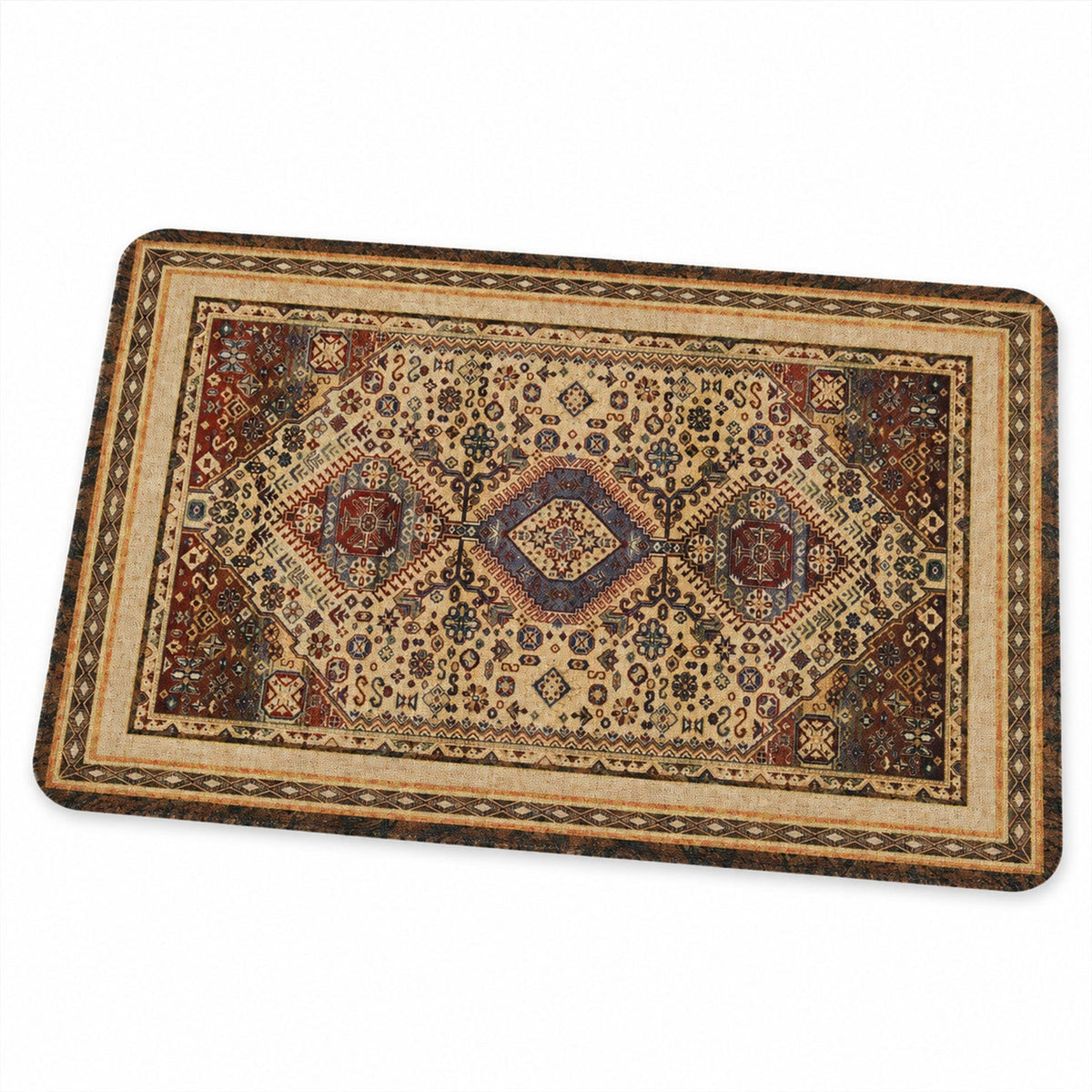 Traditional Print Decorative Floor Mat For Home Entryways (1 Pc 57x38 Cm)