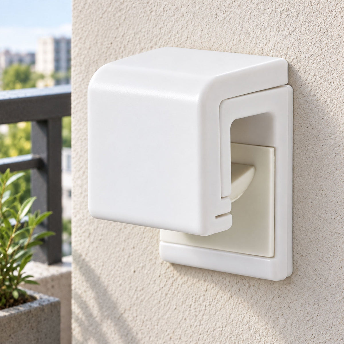 Plastic Wall Mounted Push Type Towel Holder For Bathroom Kitchen And Home Uses