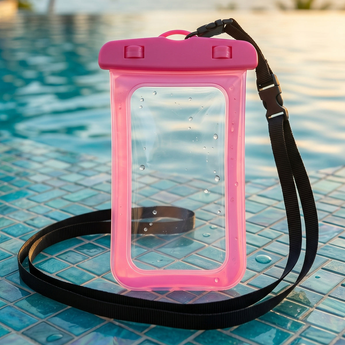 Waterproof Mobile Pouch Cover 1 Pc Universal Sealed Phone Case With Lanyard