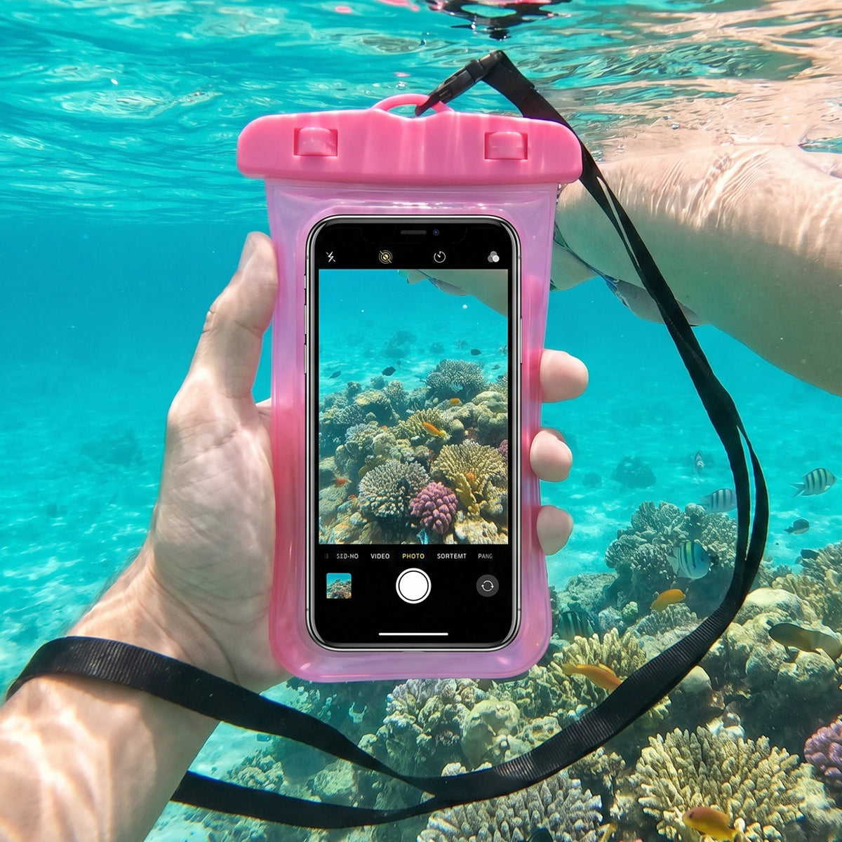 Waterproof Mobile Pouch Cover 1 Pc Universal Sealed Phone Case With Lanyard