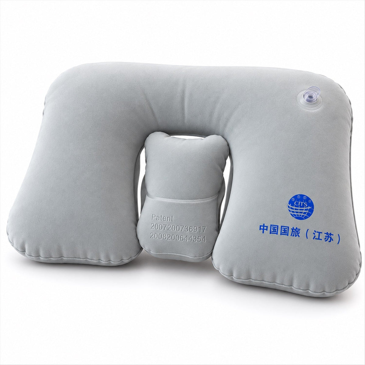 Inflatable Travel Neck Pillow For Flights Train Trips Seated Rest (1 Pc)