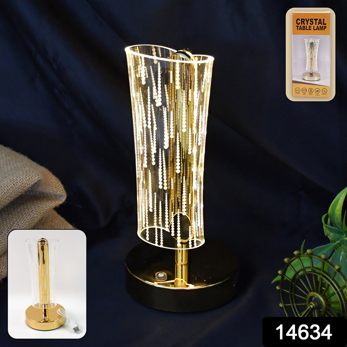 Luxury Crystal Table Lamp (1 Pc)