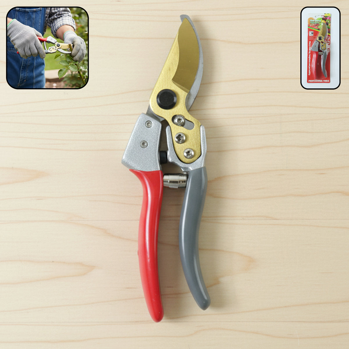 8 Inch Garden Pruners Scissor Cutter (1 Pc)