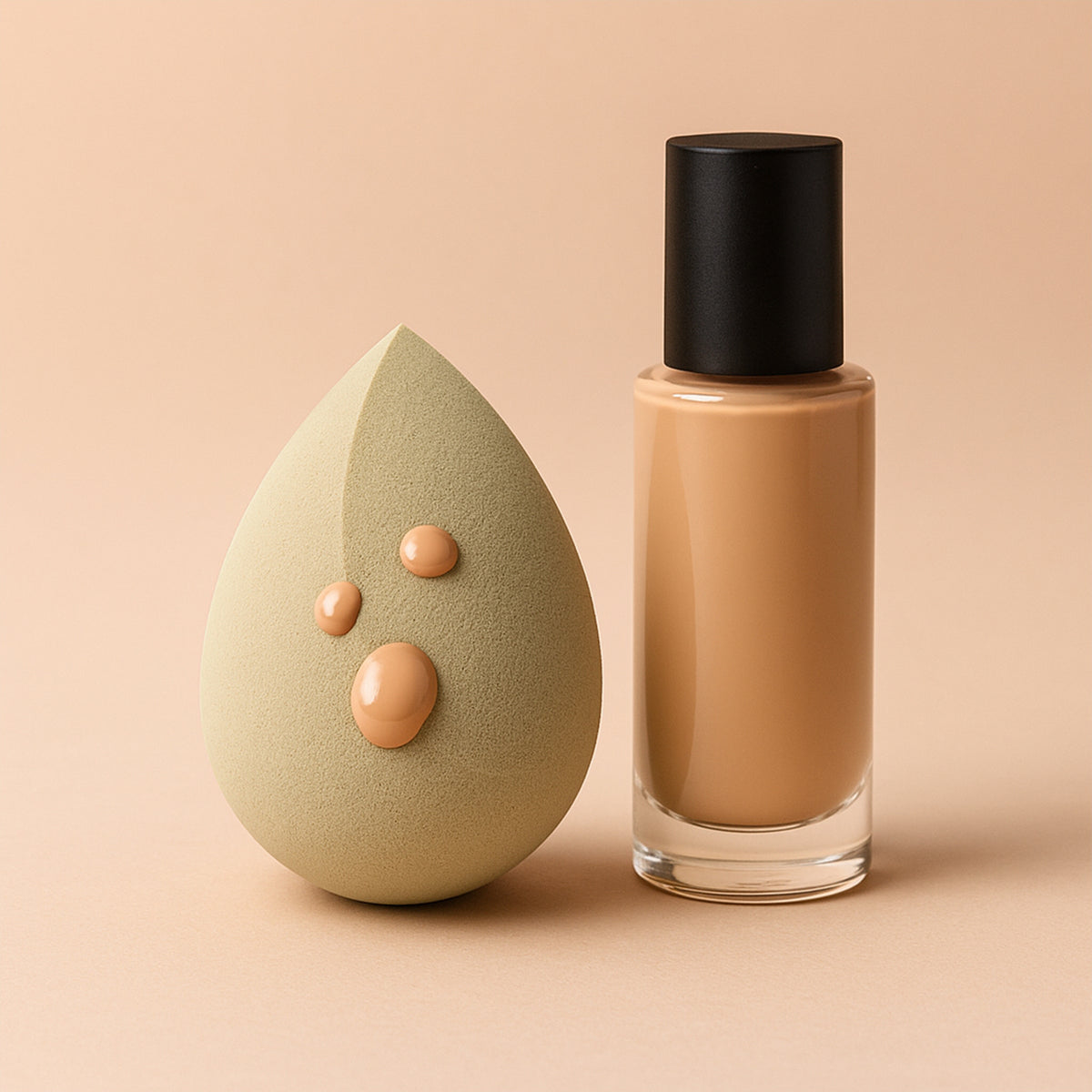 Makeup Sponge For Blending Liquid Foundations Powders And Creams (Multicolor 1 Pc)