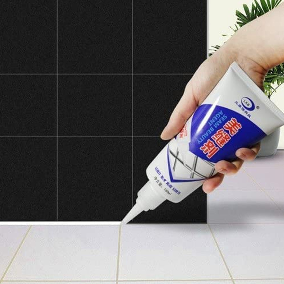 17747 Waterproof Tile Gap Crack Grout Filler Water-resistant Silicone Sealant For Diy Home Sink Gaps Tiles Gaps Grouts Repair Filler Tube For Home Office Bathroom Toilets Kitchen (180 Ml)