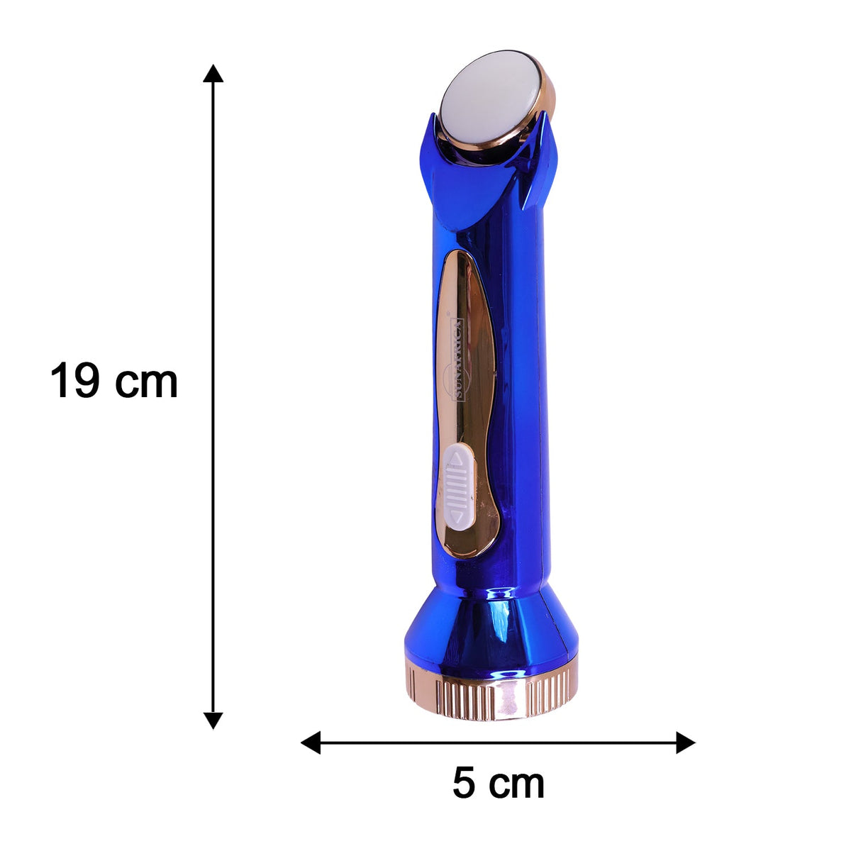 Usb Rechargeable 2-in-1 Led Flashlight With Soft Lamp For Emergency Use (1 Pc)