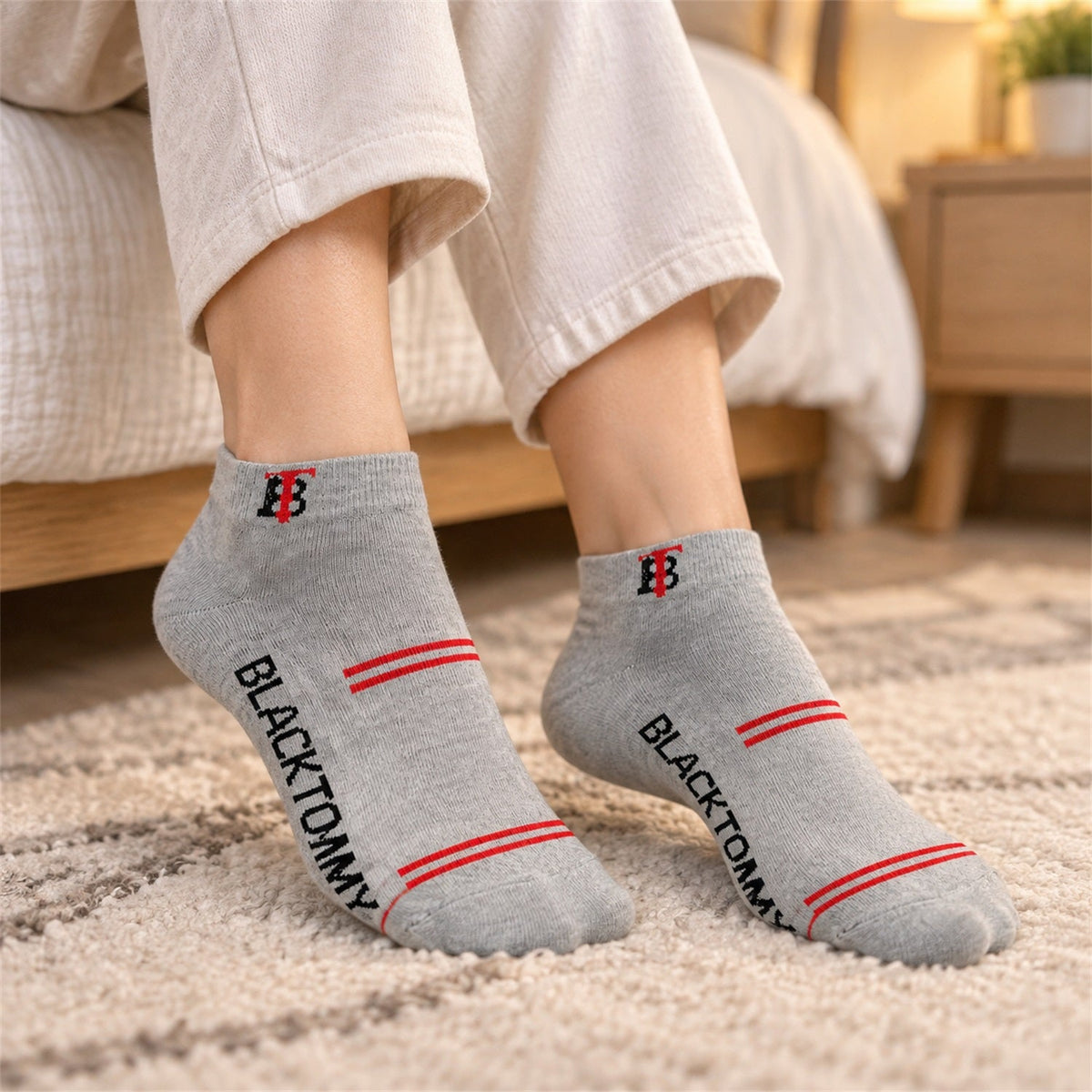 Soft Stretchable Knitted Ankle Socks For Everyday Casual Wear (3 Pair)