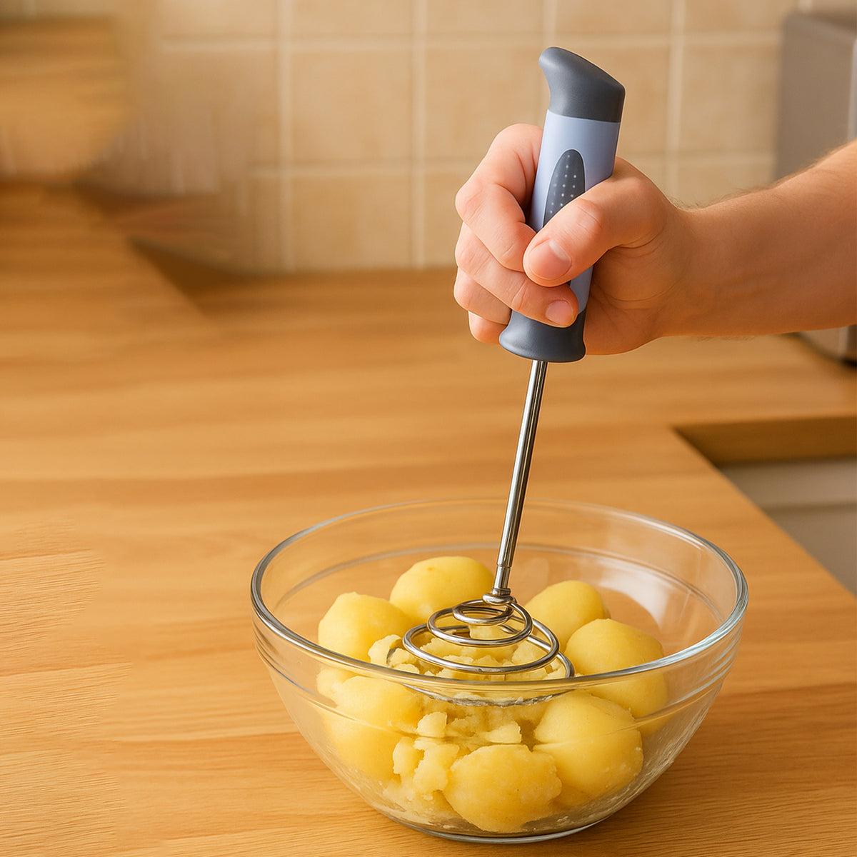 Supermom Spring Omasher Heavy Duty Stainless Steel Vegetable Potato Masher