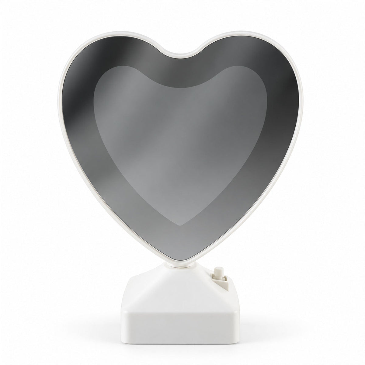 Heart Shape Led Mirror Photo Frame With Warm Light For Tabletop Home Decor