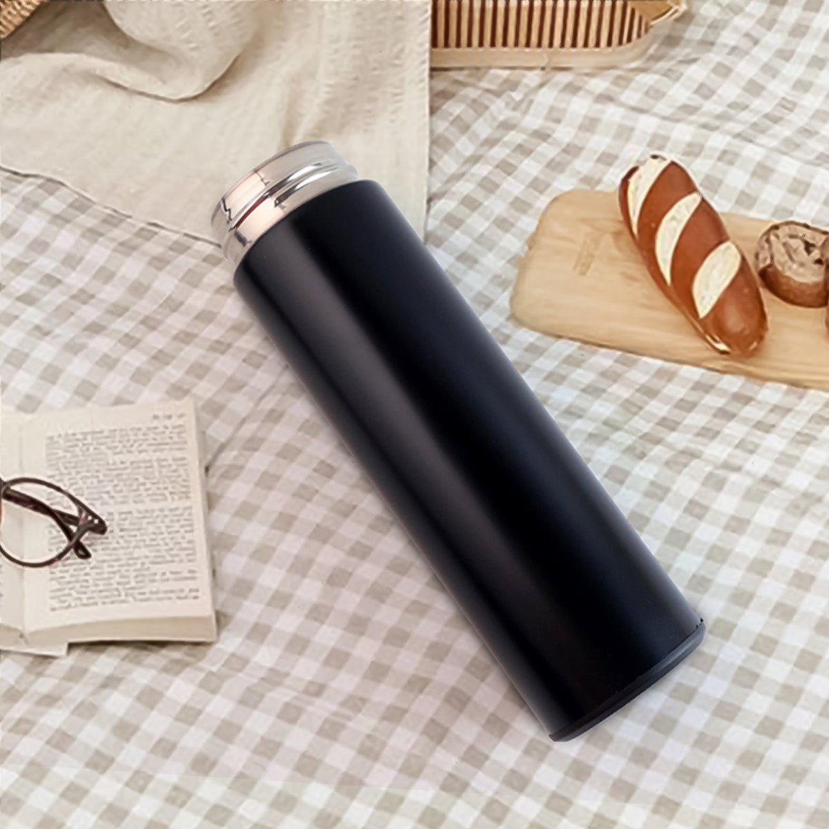 Black Vacuum Insulated Water Bottle (1 Pc 500ml)