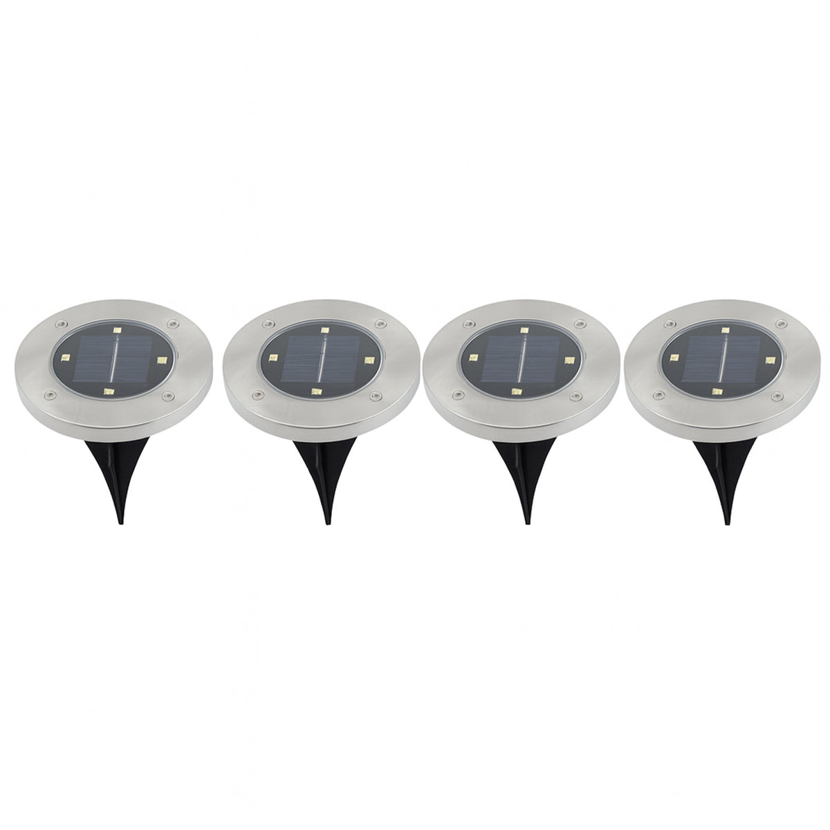 Solar Powered Led Garden Lights (4 Pc)