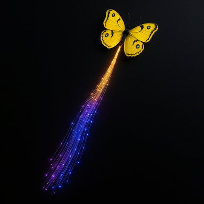Led Butterfly Hair Braid Clip (Mix Color 1 Pc)