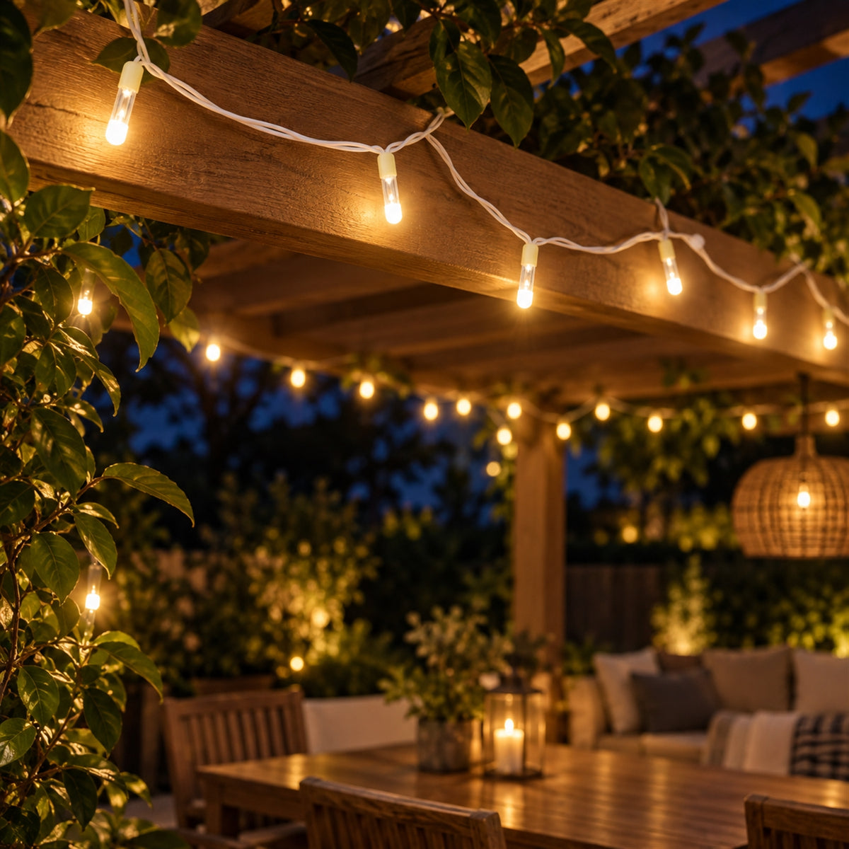 Warm White Decorative Led String Light With Two Pin Plug (1 Pc Approx. 10 Mtr)