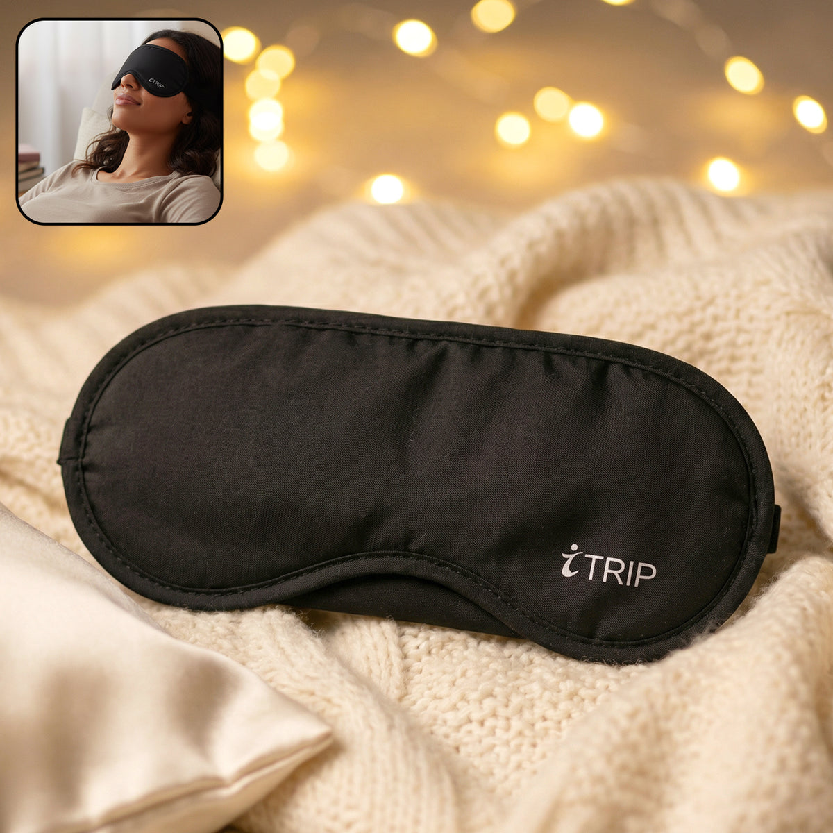Premium Soft Padded Sleep Eye Mask (1 Pc)