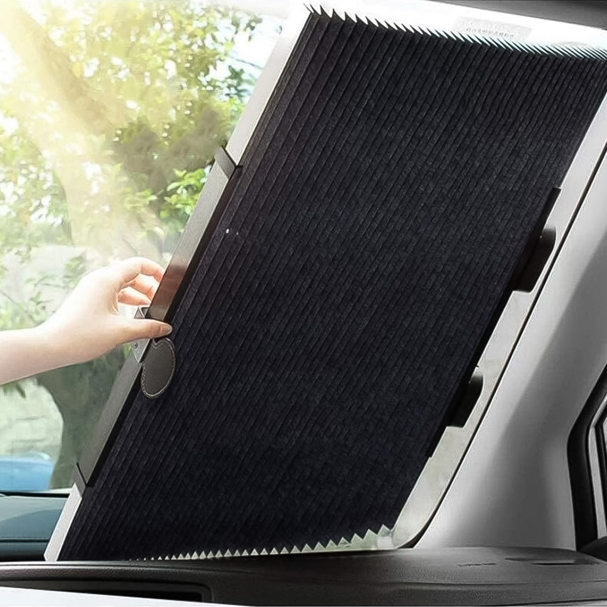 Retractable Long Foldable Windshield Sun Shade For Car (1 Set)