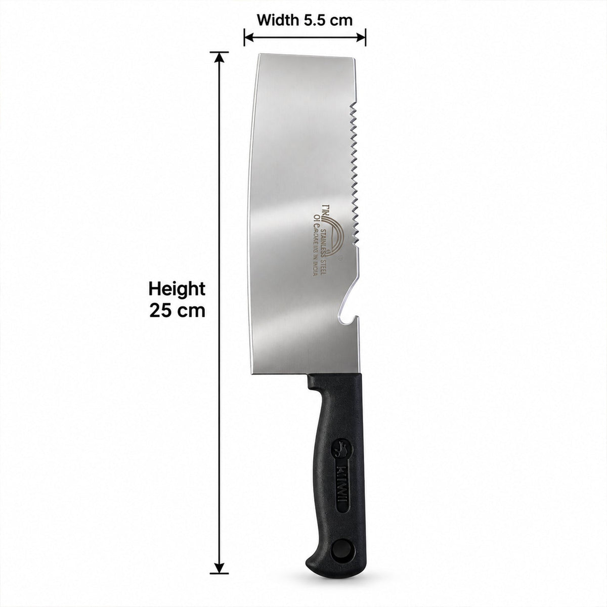 Small Stainless Steel Kitchen Cleaver Knife For Chopping (1 Pc)