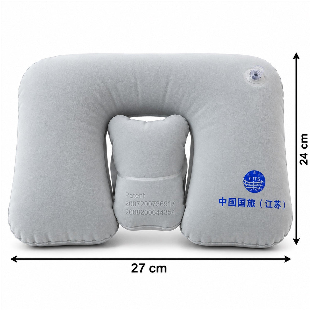 Inflatable Travel Neck Pillow For Flights Train Trips  Seated Rest (1 Pc)