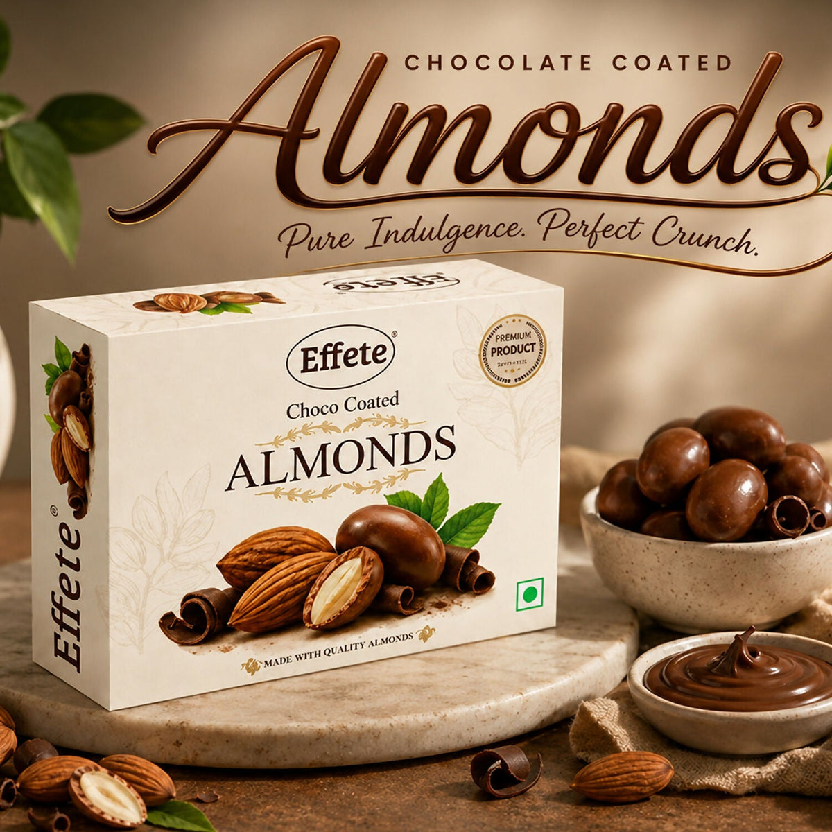 Premium Effete Choco Coated Almonds Chocolate(32 Gm)