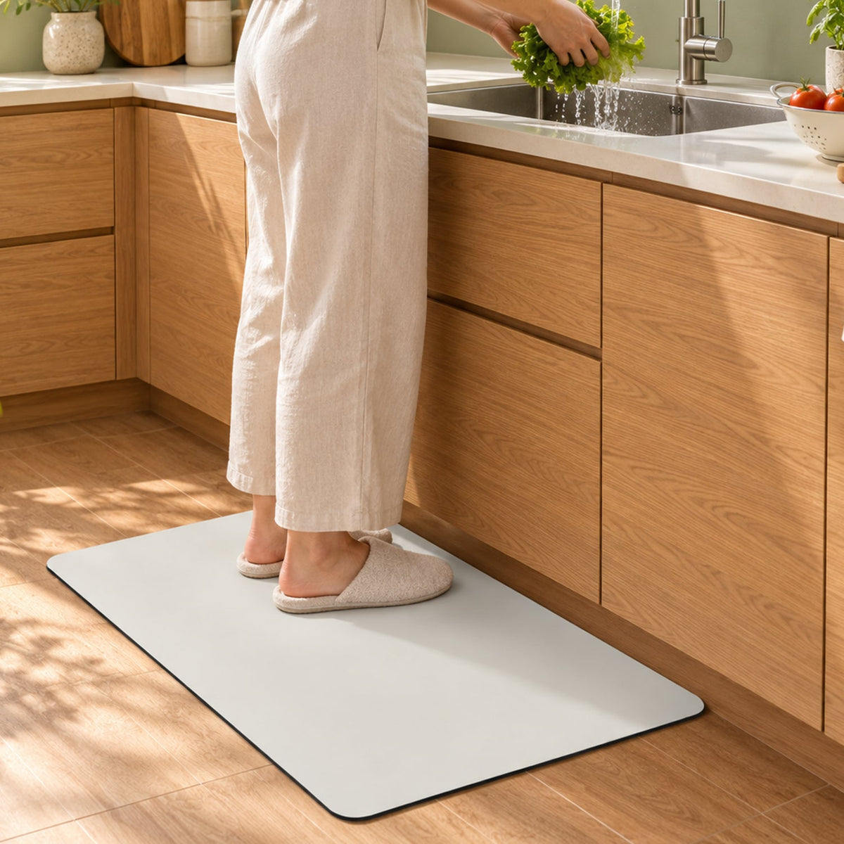 Decorative Floor Mat For Kitchen And Bathroom Floors (1 Pc 39.5x59.5 Cm)