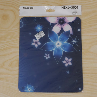 Floral Mouse Pad With Non Slip Rubber Base (1 Pc 26x21 Cm)