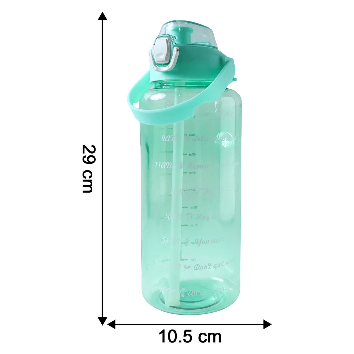 2 Litre Large Capacity Leakproof Sports Water Bottle (1 Pc)
