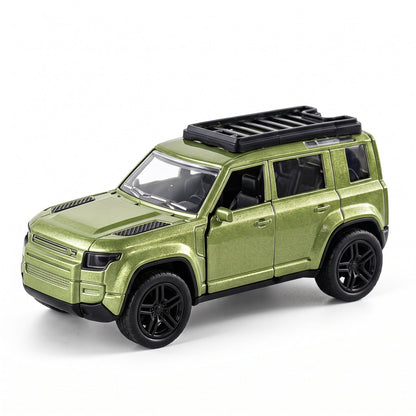Die Cast Metal Pullback Suv Toy Car With Opening Doors And Roof Rack (1 Pc)