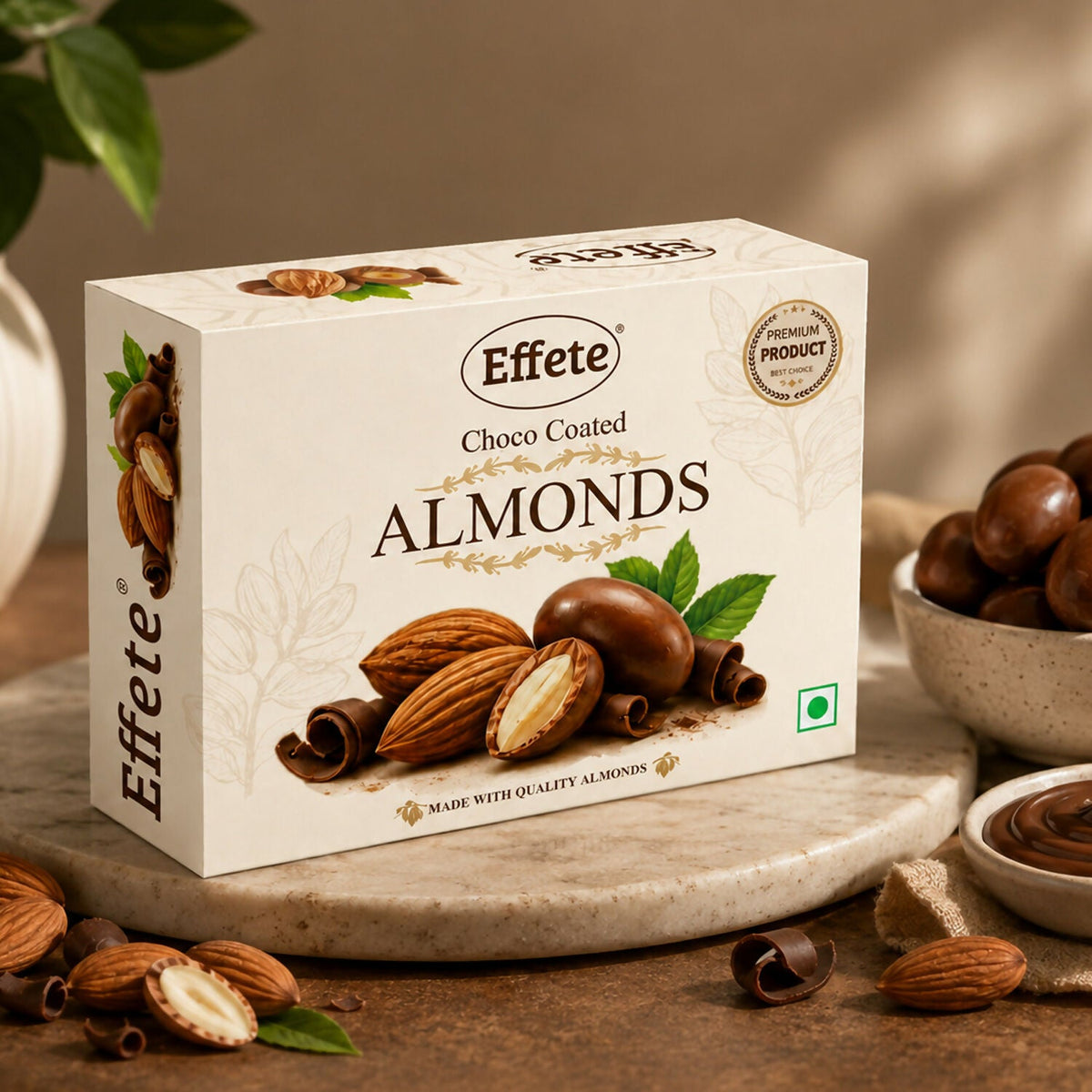 Premium Effete Choco Coated Almonds Chocolate(32 Gm)