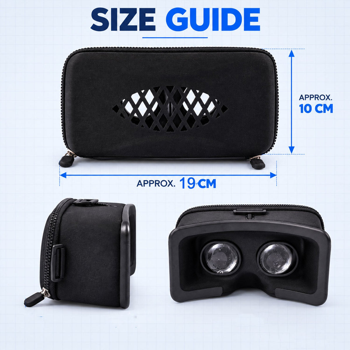 3d Virtual Reality Smartphone Headset With Dual Lenses And Focus Control Without Belt (1 Pc)