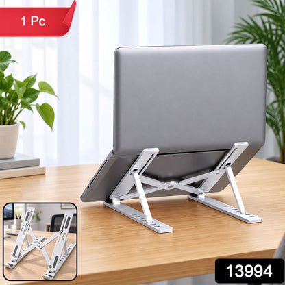 Portable Foldable Laptop Stand With Adjustable Height And Angle For Work (1 Pc)