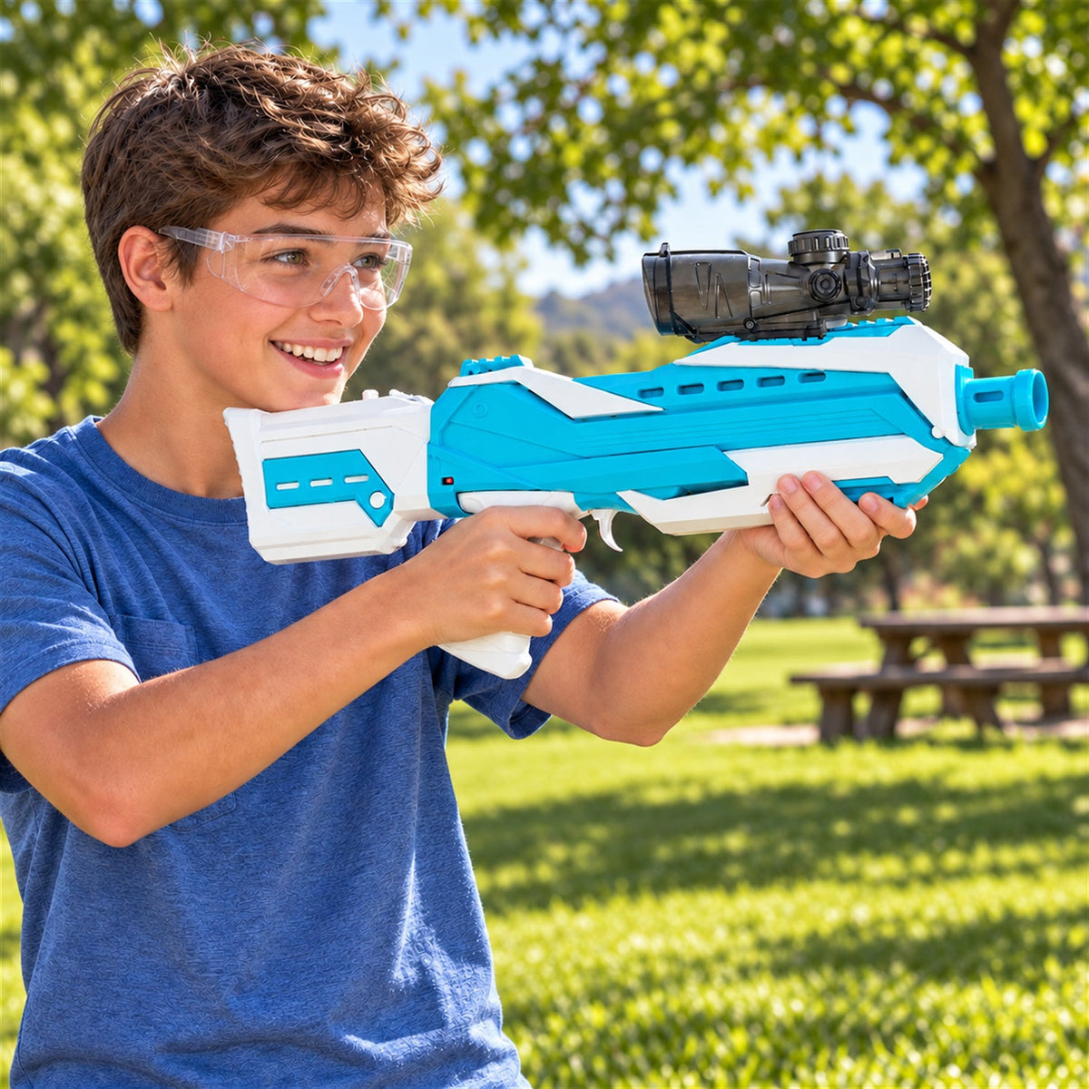 Electric Toy Gel Blaster With Battery Pack Usb Cable And Gel Bead Pack (1 Set)