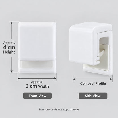 Plastic Wall Mounted Push Type Towel Holder For Bathroom Kitchen And Home Uses