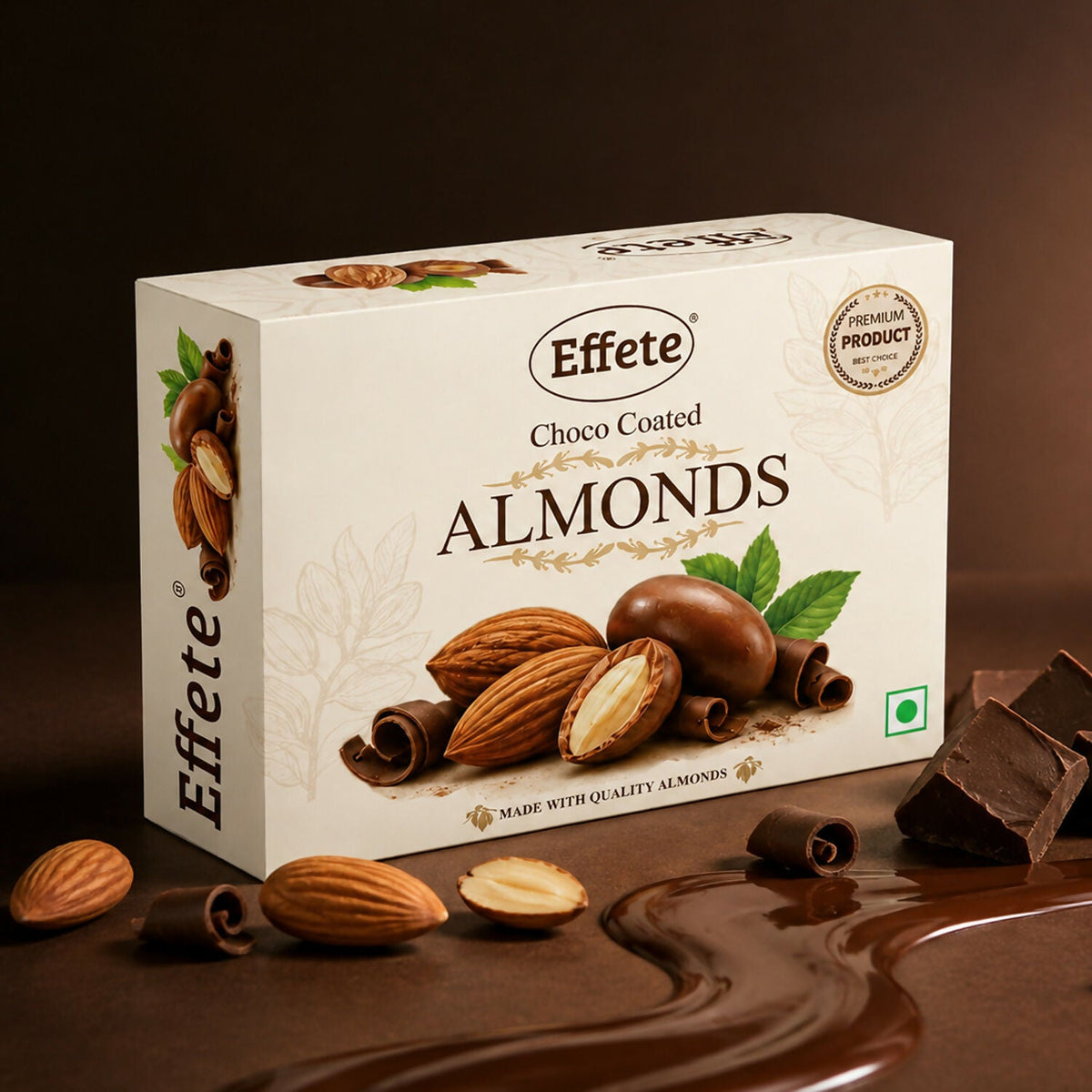 Premium Effete Choco Coated Almonds Chocolate(32 Gm)