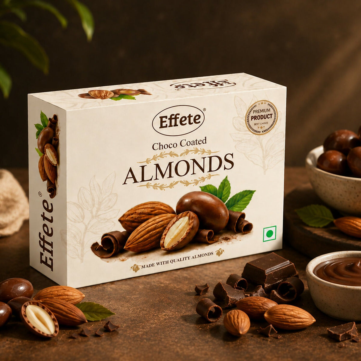 Premium Effete Choco Coated Almonds Chocolate(32 Gm)