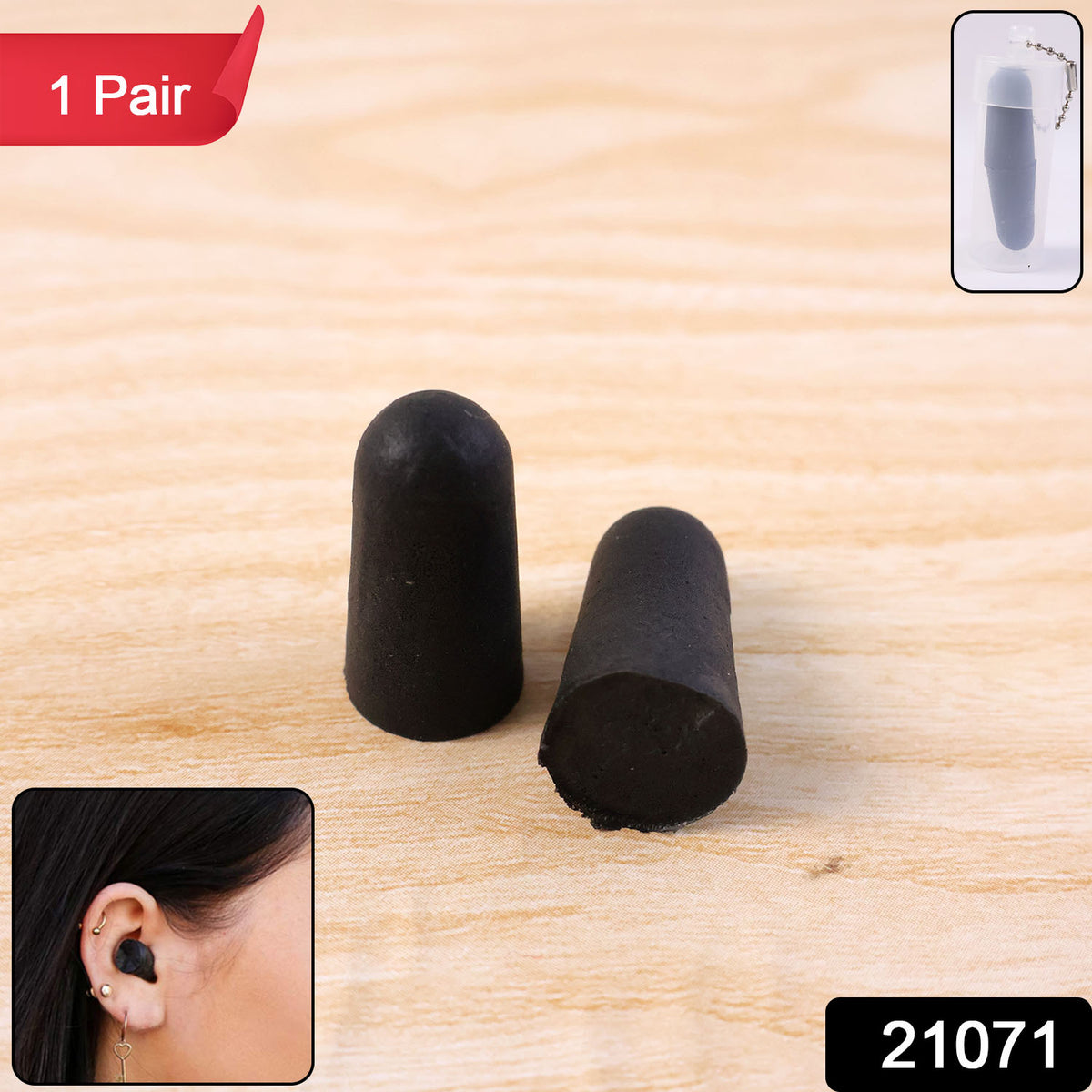 Soft Noise Reduction Ear Plugs (1  Pair)